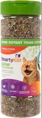 SmartyKat Silvervine Cat Attractant Catnip, 2-oz canister